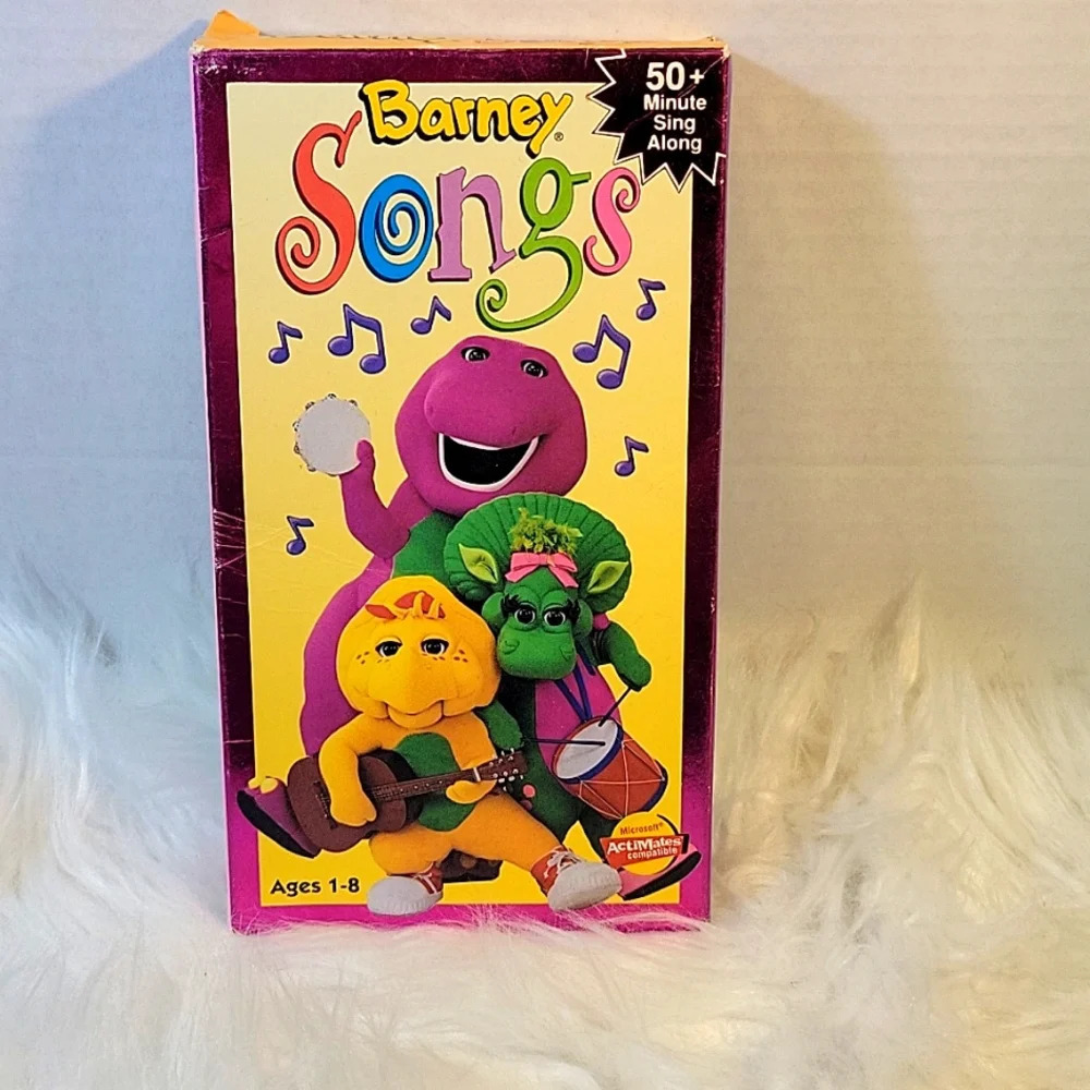 BARNEY AND Friends Songs VHS 1995 Rare Vintage Collectible 50+ Songs
